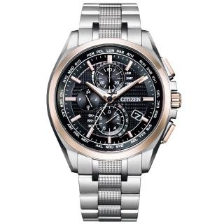 【CITIZEN 星辰】GENTS 五局電波藍寶石男錶公司貨 通路限定Sakura Pink 櫻花(AT8047-58E)