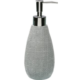 【VERSA】織紋洗手乳罐 灰300ml / 按壓瓶 分裝瓶 乳液瓶 沐浴乳罐