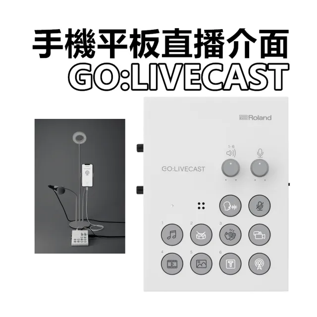 【ROLAND 樂蘭】直播神器 手機 直播器材 GO:LIVECAST(子母畫面 隨插即用)