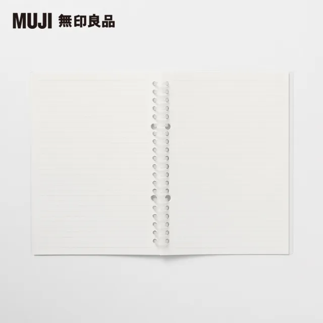 【MUJI 無印良品】自由組合活頁筆記本封面/20孔.A5.聚丙烯