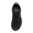 【WALKING ZONE】女 天痕W系列 飛線編織增高休閒鞋 女鞋(黑)