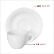 【EXCELSA】Division陶製咖啡杯碟組4入 60ml(義式咖啡杯 午茶杯)