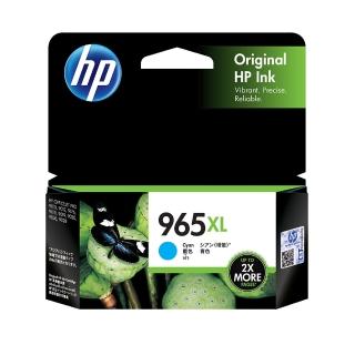 【HP 惠普】官方直營 965XL 高列印量藍色墨水匣(3JA81AA)(OJ Pro 9010 AiO/9018/9016/9019/9012/9020/9028)