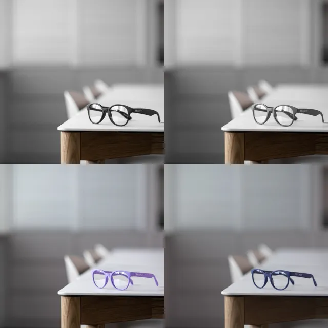 【SHADEZ】成人抗藍光眼鏡(圓框/多色可選)