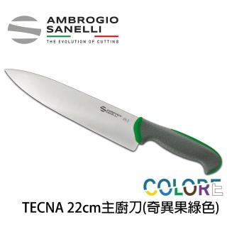 【SANELLI 山裡尼】TECNA系列 主廚刀 22CM 兩色選擇(158年歷史、義大利工藝美學文化必備)