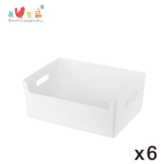 【KEYWAY 聯府】來可開放式置物盒6.6L-6入組(MIT臺灣製 衣物/廚房/衛浴/文具/化妝保養品 收納整理盒)
