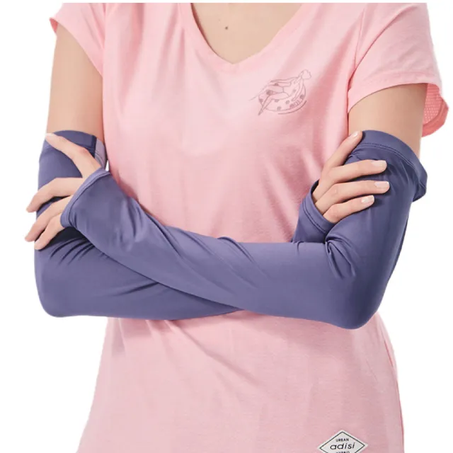 【ADISI】NICE COOL 吸濕涼爽透氣抗UV袖套 拇指洞 AS21025(UPF50+、涼感、防曬)