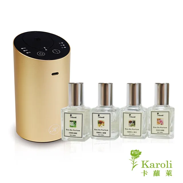 【Karoli 卡蘿萊】車用擴香機智能無線薰香(贈送4瓶10ml香精)