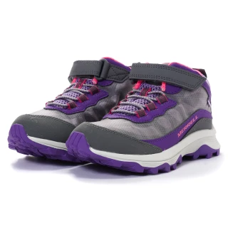 【MERRELL】MOAB SPEED MID A/C WATERPROOF 童鞋 戶外運動鞋 魔鬼氈 中大童鞋 中統(MK165209)