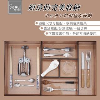 【Seoul house】廚櫃抽屜分隔收納盒-4件組