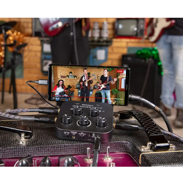 【ROLAND 樂蘭】GO MIXER PRO-X 智慧型手機專用音訊混音器(原廠公司貨 商品保固有保障)