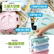 【韓國KOMAX】蜜提方型三層PP保鮮餐盒2件組(100%韓國製造原裝進)