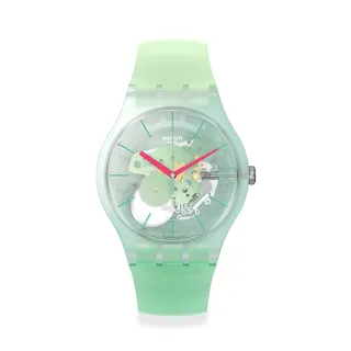 【SWATCH】New Gent 原創系列手錶MUTED GREEN 莫西多 瑞士錶 錶(41mm)