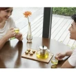【LINOX】900ML短嘴玻璃茶壺X1+150ML玻璃杯X2(耐熱玻璃冷壺/泡茶組/一壺二杯組)