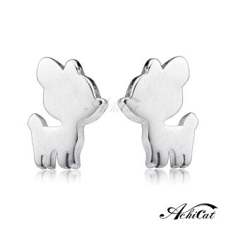 【AchiCat】925純銀耳環．耳針式．小鹿斑比(新年禮物)