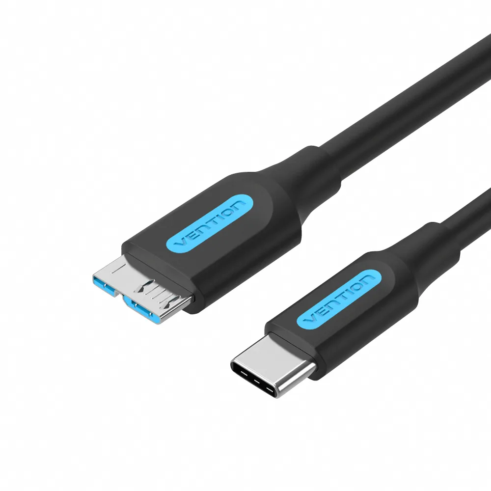 【VENTION 威迅】USB 3.0-C公/USB3.0 Micro-B公 1M 硬碟快速讀/取傳輸線(CQA系列)