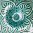 【YU Living 信歐傢居】北歐陶製工藝裂紋透明釉大盤 餐盤(寬25.5cm/2色)