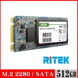 【RITEK錸德】R801 512GB M2 2280/SATA-III SSD固態硬碟