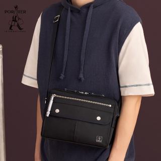 【PORTER INTERNATIONAL】自信經典NEW HEAT斜揹包(深藍)