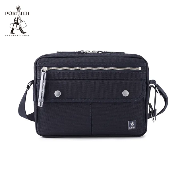 【PORTER INTERNATIONAL】自信經典NEW HEAT斜背包(深藍)