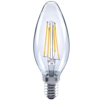 【Luxtek樂施達】買四送一 LED 蠟燭型燈泡 全電壓 4.5W E14 白光 5入(C35C_WW4.5W E14 F65 水晶吊燈適用)