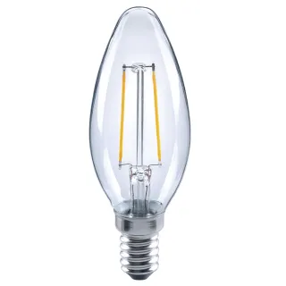 【Luxtek樂施達】LED 蠟燭型燈泡 全電壓 2.5W E14 黃光 10入(C35C_WW2.5W E14 F30 水晶吊燈適用)