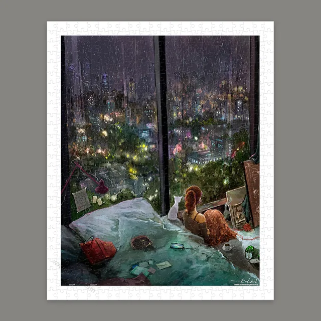 【Pintoo】endmion1 - 雨夜 - 拼圖500片