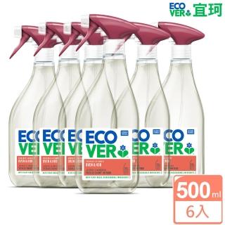 【ECOVER 宜珂】烤箱 廚房清潔劑500mlx6(氣炸鍋/抽油煙機/烤箱/碗盤/重油汙)