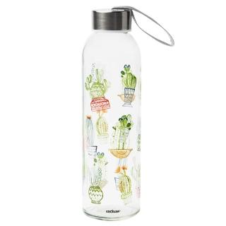 【EXCELSA】玻璃水壺 仙人掌500ml / 水壺 冷水瓶 隨行杯 環保杯