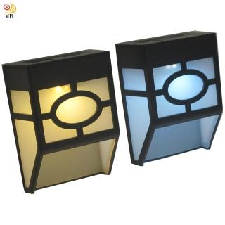 【月陽】超值2入歐式太陽能自動光控2LED璧燈臺階燈庭園燈(EU1182)