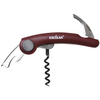 【EXCELSA】酒保開酒器 酒紅 / 開瓶器 紅酒白酒 鋁箔刀