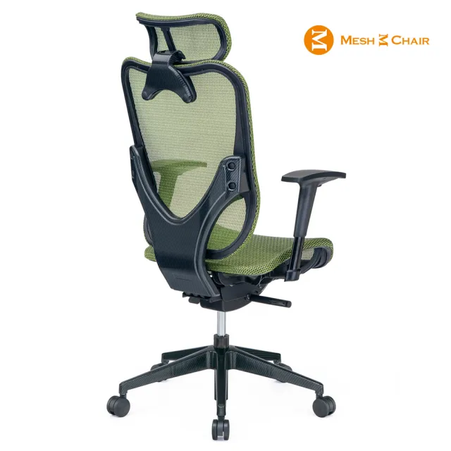 【Mesh 3 Chair】華爾滋人體工學網椅-附頭枕-蘋果綠(人體工學椅、網椅、電腦椅)