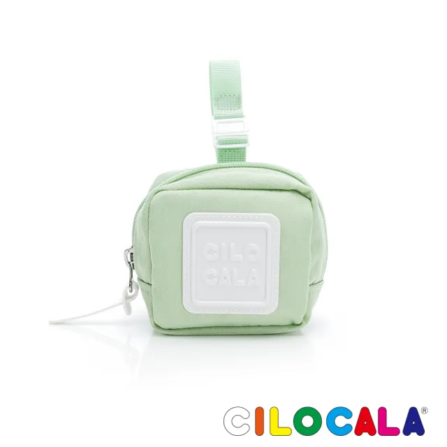 【CILOCALA】亮彩尼龍防潑水可扣式零錢包(薄荷綠)