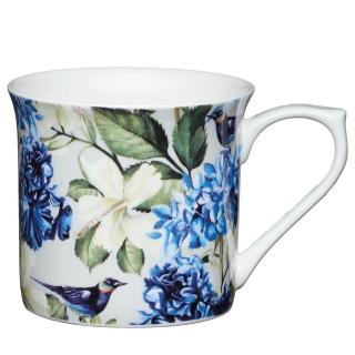 【KitchenCraft】骨瓷馬克杯 花叢藍鵲250ml / 水杯 茶杯 咖啡杯 母親節禮物