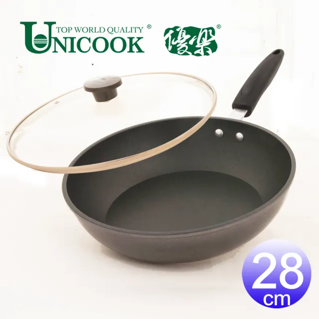 【Unicook  優樂】手工鑄造不沾平底鍋(28cm)