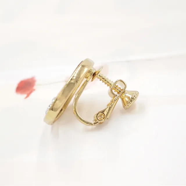 【Kaza】幾何率性圓弧皮革耳環(日本品牌)