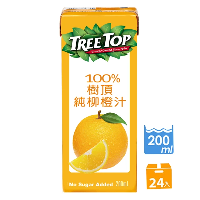 Tree Top 樹頂 100%柳橙汁200mlx24入