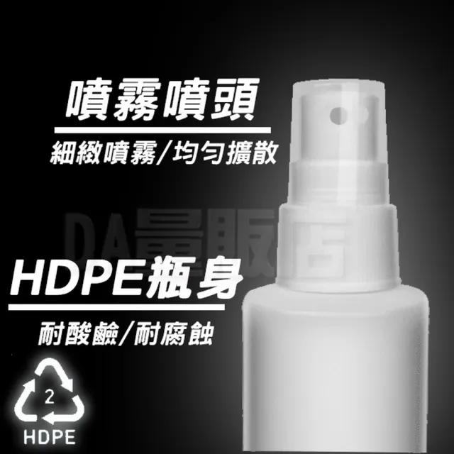 HDPE 酒精噴霧分裝瓶-2號塑膠 100ML(3瓶)