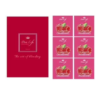 【Diva Life】比利時純巧克力片6入 超級食物-亞麻籽紅莓 30g/包 -冷藏配送_比利時純巧克力片