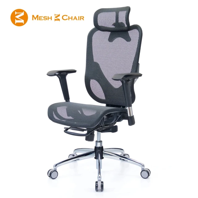 【Mesh 3 Chair】華爾滋人體工學網椅-精裝版-酷黑(人體工學椅、網椅、電腦椅、主管椅)