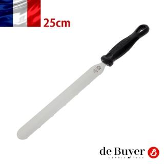【de Buyer 畢耶】『FKO碳纖握柄系列』不鏽鋼鋸齒蛋糕刀25cm