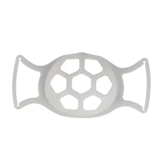【PEKO】口罩神器食品級矽膠安全3D立體防悶透氣口罩支架4入組(白)