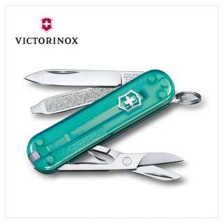 【VICTORINOX 瑞士維氏】Tropical Surf 經典7用瑞士刀款 58mm/ 透海洋綠(0.6223.T24G)