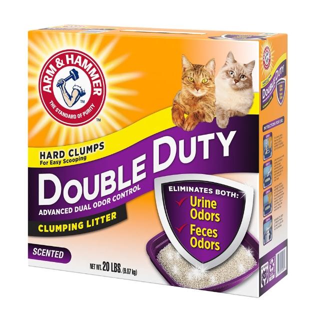 【ARM&HAMMER 鐵鎚】加強除臭貓砂-礦砂20LB(9.07kg)