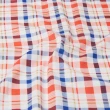 【ROBERTA 諾貝達】格子襯衫款休閒棉衫-澄紅色(台灣製 吸汗速乾)