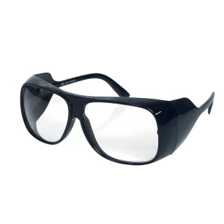 【大船回港】台灣製強化抗UV安全眼鏡-全包黑框雅痞款205 -3入(工作護目鏡/防護眼鏡/防塵護目鏡)