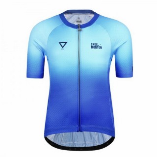 【MONTON】Water藍色兒童短上衣(兒童自行車服飾/短袖車衣/自行車衣/童裝車衣/版型偏小)