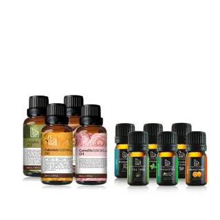 【Bonnie House 植享家】有機單方基底油30ml（任選一入）+ 雙有機精油5ml（多款任選二入）
