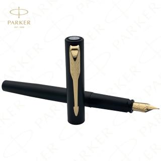 【PARKER】派克 Vector 新威雅系列 黑桿金夾 F尖 鋼筆