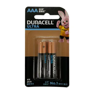 【DURACELL】金頂超能量鹼性電池 4號AAA 2入裝